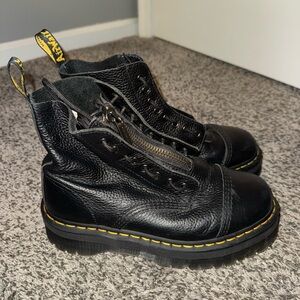 Dr. Martens Sinclair Milled Nappa Leather Platform Boots